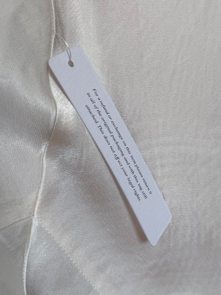 Ghost London Amaia Halter Neck Satin Bridal Maxi Dress Ivory Us 8 — image 7 of 7